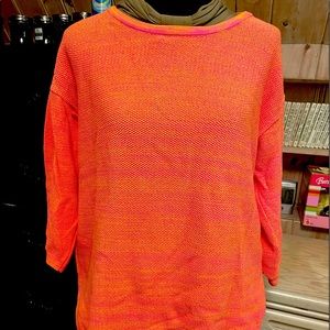 COTTON COUNTRY VIBRANT ORANGE PULLOVER SZ XL